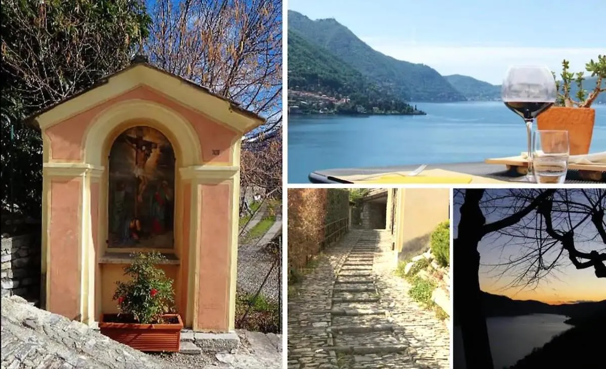 Apartement In Villa With Lake View Carate Urio 度假居